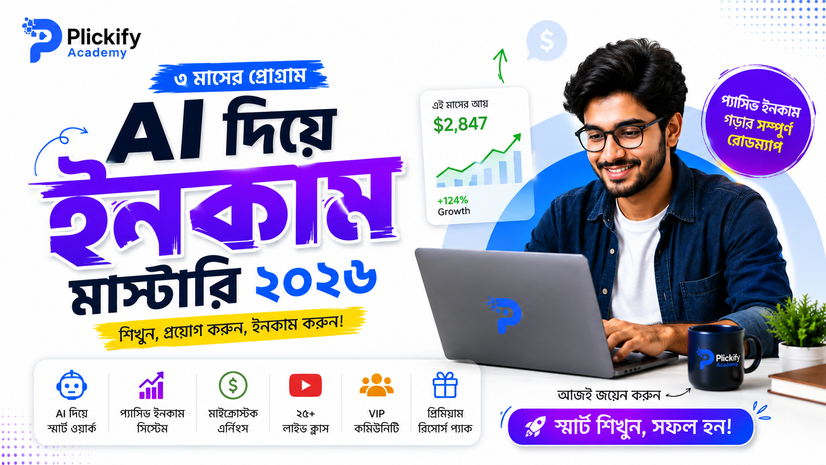 AI Income Mastery Batch 2026 Learn Smart • Work Faster • Build Passive Income Assets